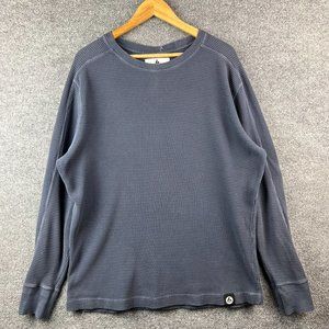 AMERICAN GIANT Waffle Crew Thermal Crewneck  Long Sleeve size L